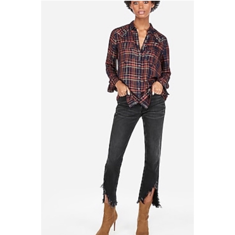 Express boyfriend button up